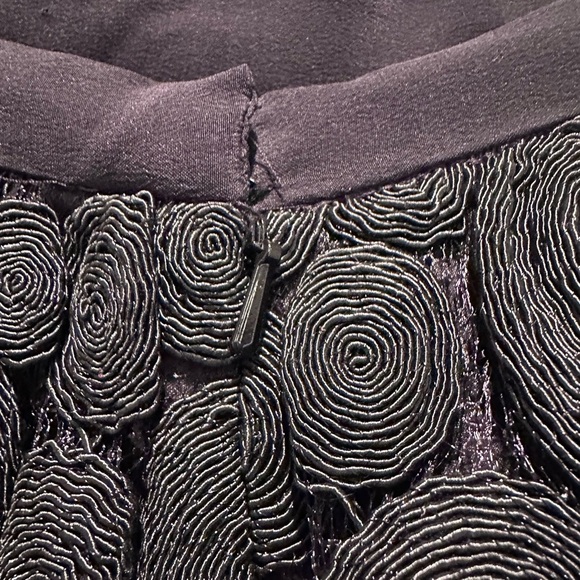 Anthropologie Tracy Reese Black Raffia Circle Lace Midi Skirt Sz 4 - Picture 12 of 15